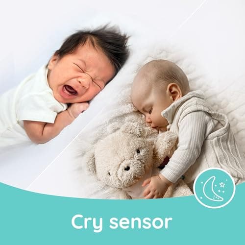 myHummy Ourson Sommeil 5-en-1 – Peluche personnalisée avec nom imprimé, Capteur de sommeil intelligent, Veilleuse bicolo