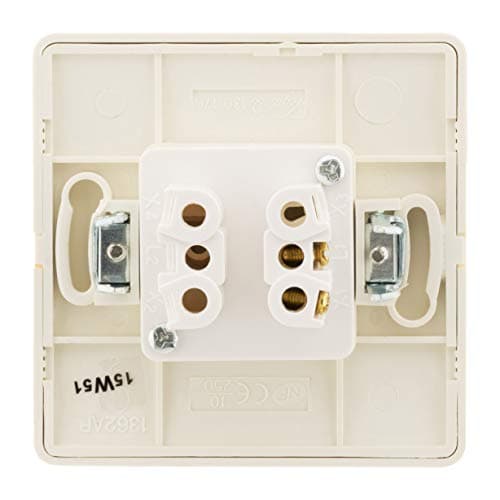 Zenitech Vega 2 Bouton Poussoir Blanc avec Vis et Griffes - Pour Installation Électronique ou Réparation Domestique