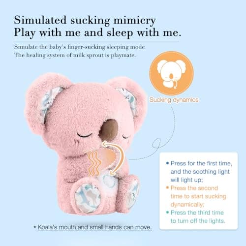 Peluche Loutre Qui Respire KUWUNG pour bébé Sommeil avec Musique et Lumière