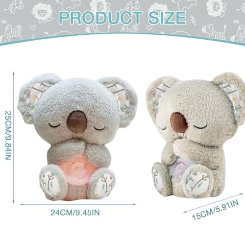 Jouet Animal en Peluche Portable avec Musique et Lumières pour Soulager le Stress et l'Anxiété chez les Enfants et Adult