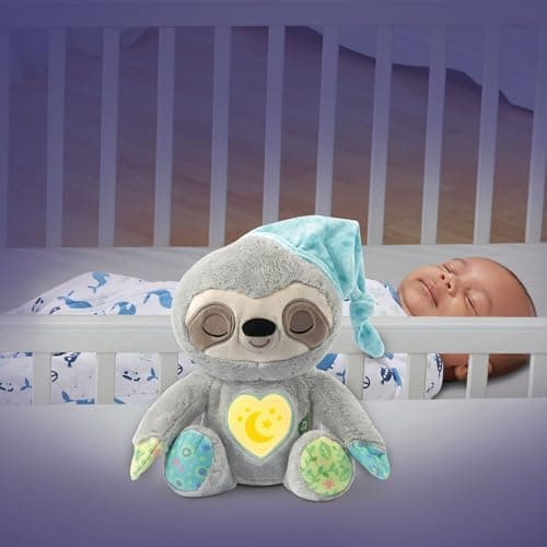 VTech Mon Paresseux Rêves Merveilleux peluche bébé, tête animée, musiques douces, bruits blancs, cadeau de naissance