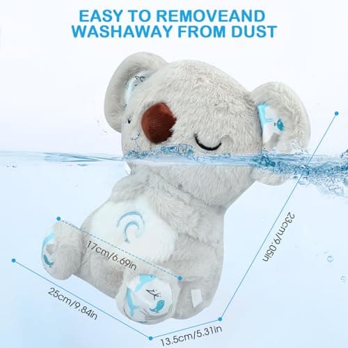 UrbanHomes Koala amenant la tranquillité avec musique apaisante et lumières, coussin apaisant pour adultes et enfants, p