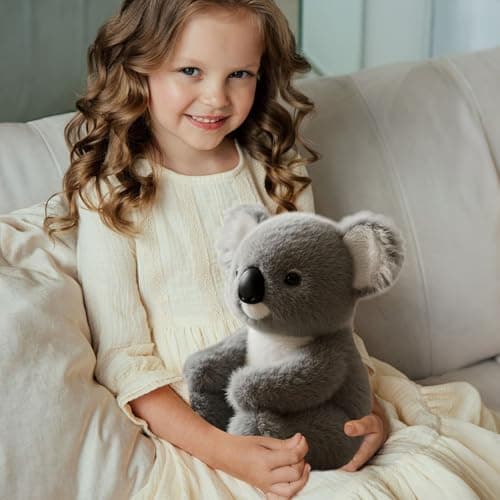 Mihauuke Peluche de Soutien Émotionnel Koala ultra-soft, aider au sommeil, jouet interactif