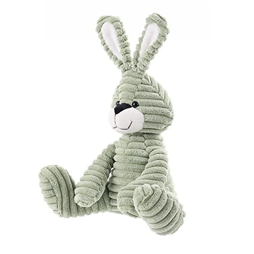 Jouets en peluche Apricot Lamb - Velours côtelé - Lapin Bunny - Doux à câliner - Parfait pour enfant - Vert - 23cm
