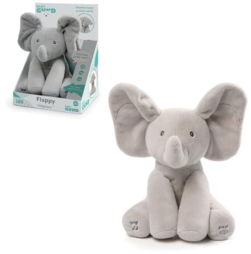 Interactive Elephant Plush for Baby - Talks, Sings, and Moves in French - Educational Toy for Toddlers 1 Year + | 30 cm