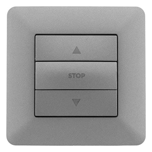 Zenitech - Interrupteur Commande Volets Roulants - Utilisé pour les Fenêtres - Design Moderne et Finition Mate - 3 Bouto