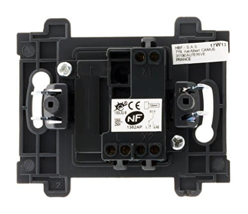 Zenitech - Interrupteur Va et Venant 10A Bornes Auto Noir - Idéal pour Appareillage Electro-ménager - Installations Dome