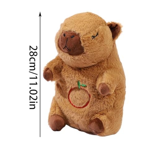 Peluche Sghtil Animal de Battement de Coeur Ami du Sommeil - Roi la Loutre - Relaxant pour Garçons et Filles - Musique e