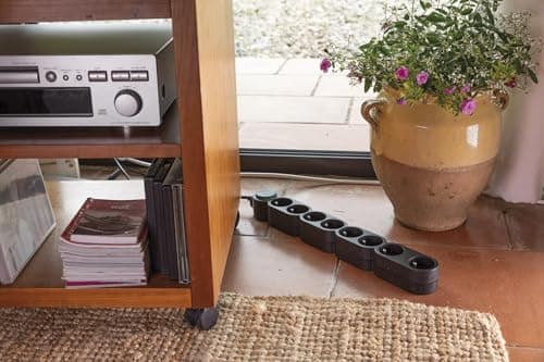 Bloc multiprise eco-responsable Zenitech - 8 prises 2P+T - Noir - pour la maison - écoconçu