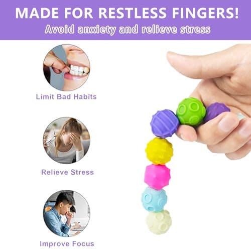 Tangdudu 8 pièces Boules magnétiques Anti-Stress, Outil de relaxation pour Enfants et Adultes, Cadeau pour Gestion du St