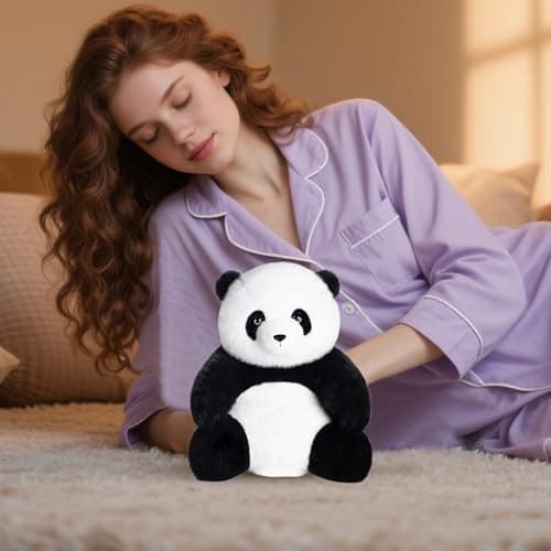 Peluche Panda Douce, Animal Apaisant pour Dormir | Cadeau Émotionnel pour Filles et Adultes - Fête d'Anniversaire