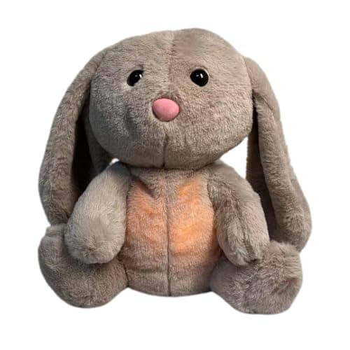 Animaux en peluche Lapin apaisant - Soulagement de l'anxiété avec lumières et mouvements rythmiques - Pour adultes stres