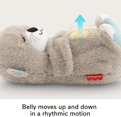 Fisher-Price Ma Loutre Câlins Bonne Nuit Peluche | Veilleuse Doudou Lumineuse et Musicale pour Bébé | Cadeau Naissance G