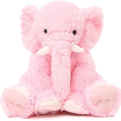 Peluche d'éléphant MorisMos Rosa XXL 50cm Décoration Saint Valentin Cadeau Ideal Enfant Adulte Anniversaire