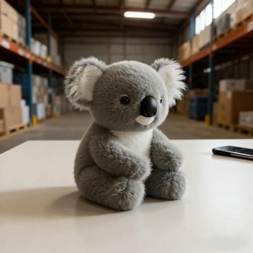 Peluche Émotionnelle Koala Ultra-Soft avec Mouvements Naturels, Câlins Réalistes, Aide au Sommeil