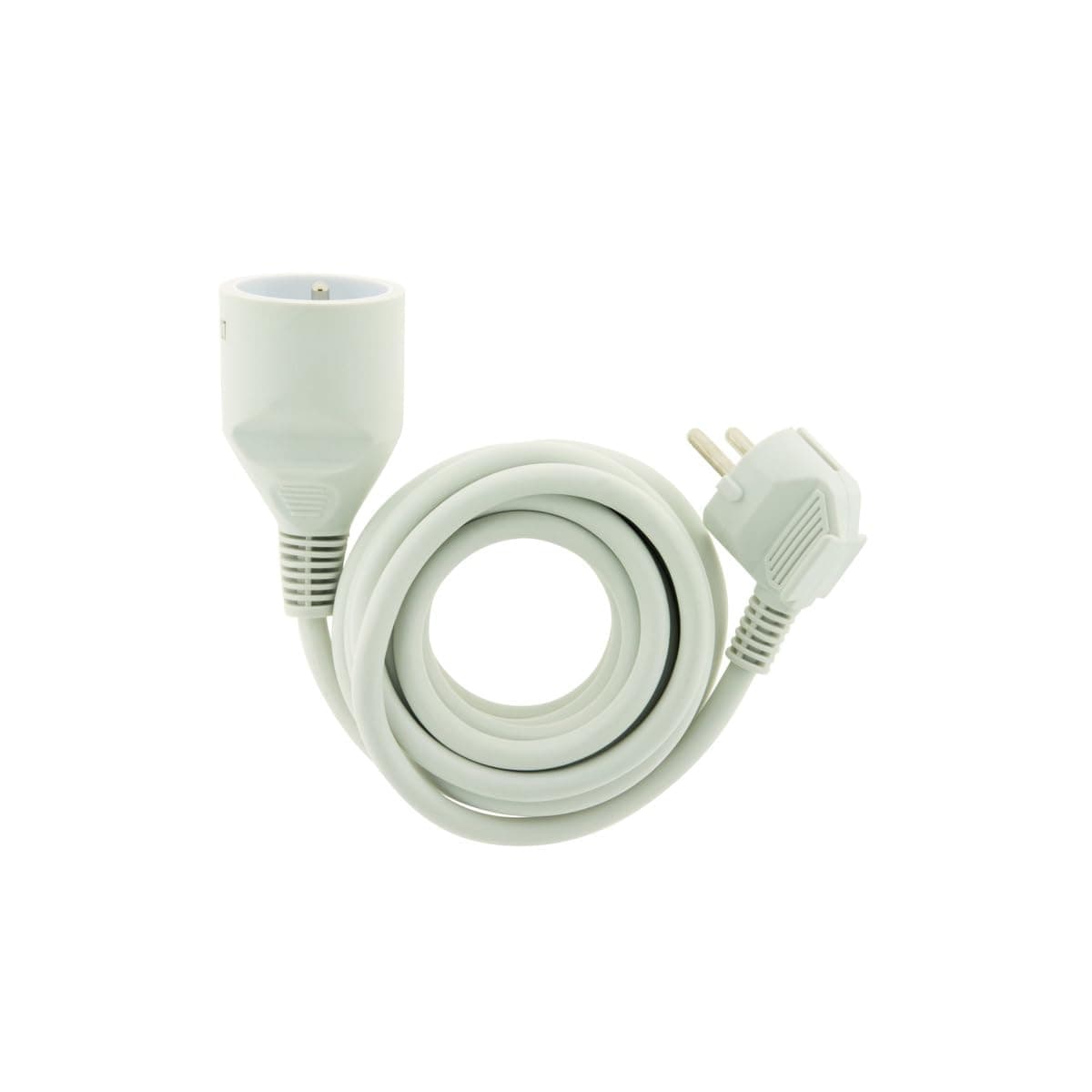 Prolongateur ménager 16A HO5VV-F 3G1mm² - 1,90 m Blanc