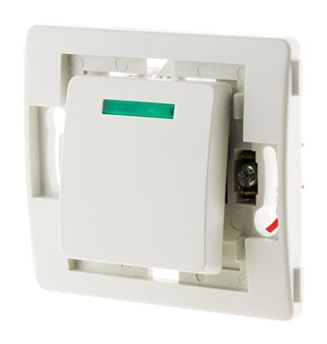 Bornes à va-et-vient avec voyant - composable - Blanc - Venus - Fonctionnel pour maison - Zenitech - Jouissance de desig