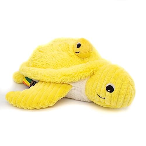 SES DÉGLINGOS PTIPOTOS SAUVENOU Tortue Maman/Bebe Bleu - Peluche Toute Douce - Idée Cadeau de Naissance - 29cm — Jaune