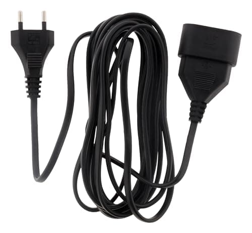 Prolongateur Zenitech H03VVH2F 6A 3m - Noir - Pour Ordinateur Portable - Bureau - Sécurité Élevée - Plug and Play