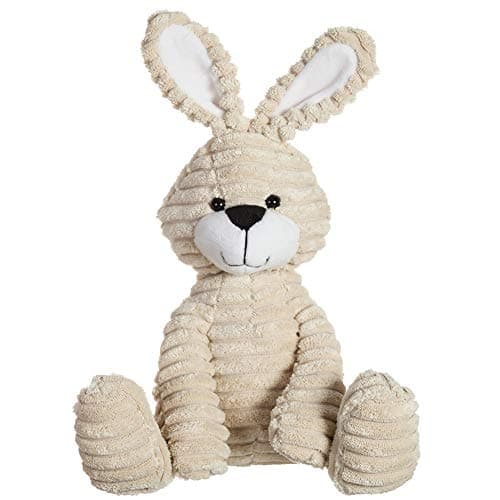 Jouets en peluche Apricot Lamb - Velours côtelé - Lapin Bunny - Doux à câliner - Parfait pour enfant - Vert - 23cm — Beige