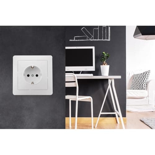 Prise encastrée Schuko Blanc Orysi Zenitech Éléments de sécurité et facilité d'installation Grande capacité adaptabilité