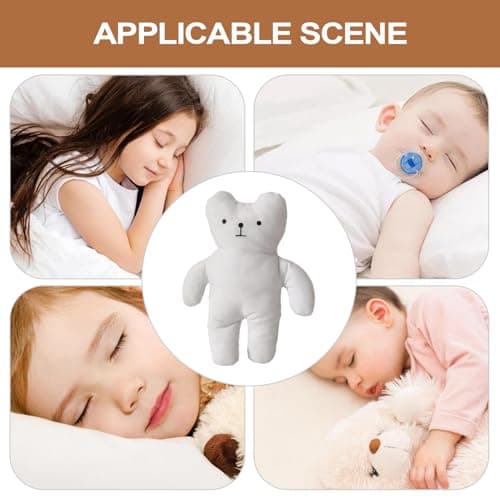 Ours en Peluche Apaisant pour Bébé - Doudou Nuit Comfortable - Cadeau Enfants Garçon Fille
