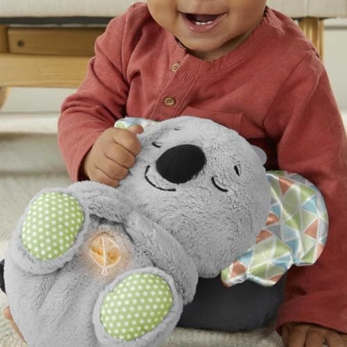 Lumière de Sommeil Pour Enfants, Peluche avec Respiration et Luminosité Apaisante, Cadeau de Nuit Éducatif pour Fille et