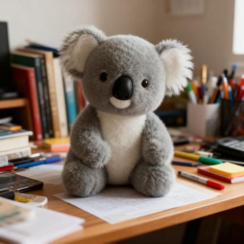 Peluche Émotionnelle Koala Ultra-Soft avec Mouvements Naturels, Câlins Réalistes, Aide au Sommeil