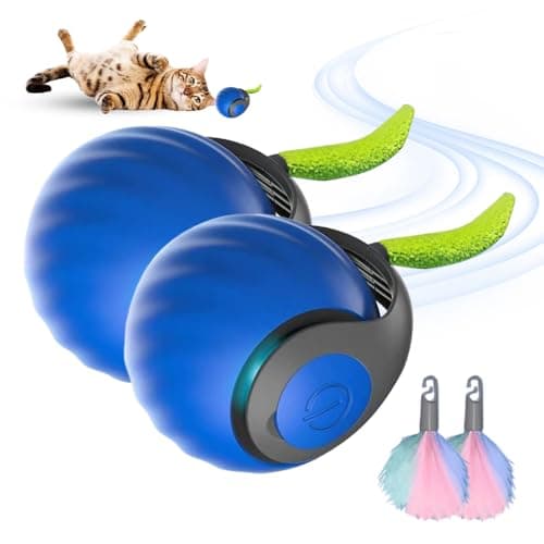 GMTEO Jouet Interactif pour Chats Bleu — Bleu - 2PCS