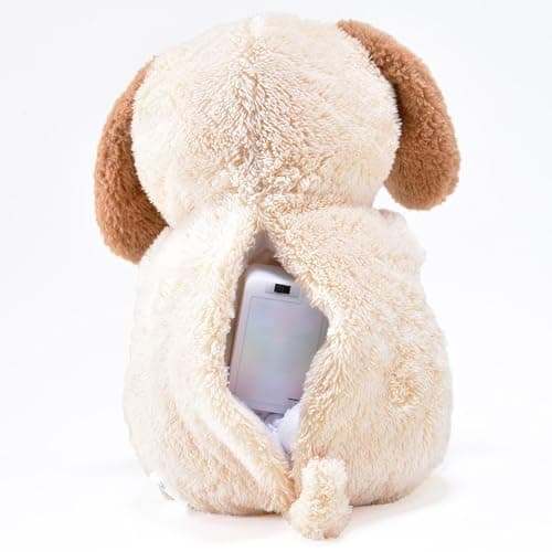 Kögler Peluche Chien Qui respire pour s'endormir, Fonction Lumineuse et Musique d'endormissement, Taille env. 26 cm