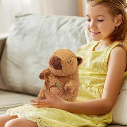 Peluche Sghtil Animal de Battement de Coeur Ami du Sommeil - Roi la Loutre - Relaxant pour Garçons et Filles - Musique e