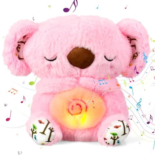 Peluche Koala Respire Cadeau Enfant Écouter Musiques Lumières Anniversaire