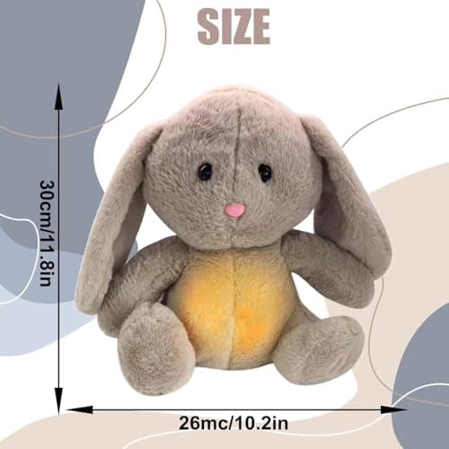 Loutre Qui Respire Câlins Bonne Nuit Peluche Veilleuse Bébé Musikale et Lumineuse, Jouet Respiratoire Koala Bear pour No