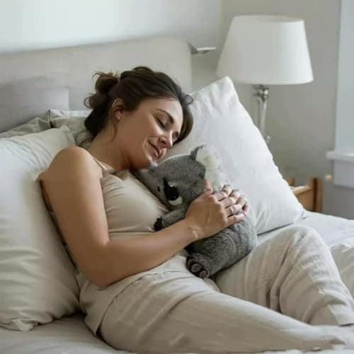 Koaly Peluche de soutien émotionnel - Peluche apaisante pour stress et anxiété - Coussin relaxant pour adultes et jeunes