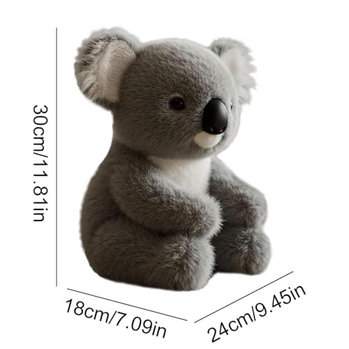 Mihauuke Peluche de Soutien Émotionnel Koala ultra-soft, aider au sommeil, jouet interactif