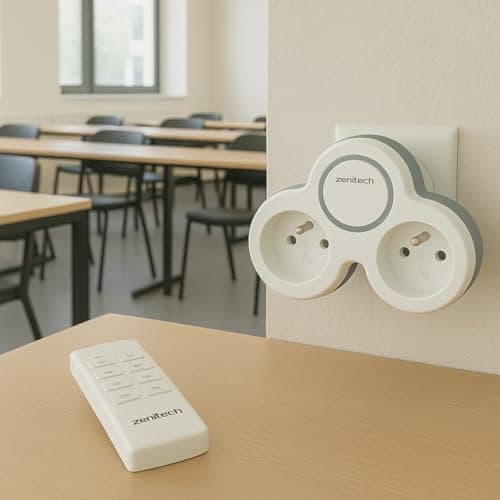 Biplite 2300W - Chauffage d'appoint puissant avec télécommande Blanc - Bolea