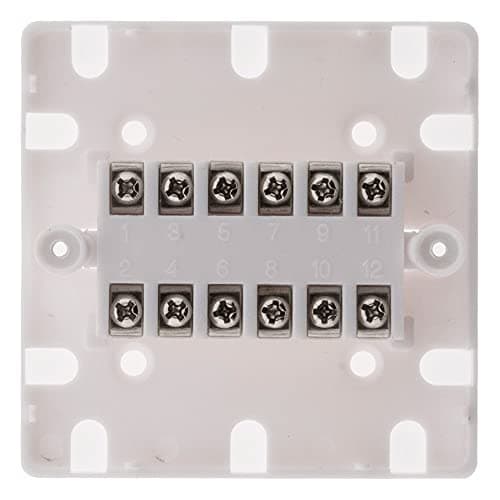 Zenitech Boîtier de répartition 12 ports - Blanc pour maison et bureau, installation rapide, robuste et compatible avec