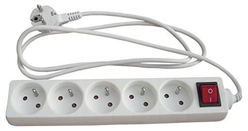 Interrupteur Blanc Zenitech Lot de 2 Blocs 5x16A - Usage Maison - Meilleures Ventes Éclairage