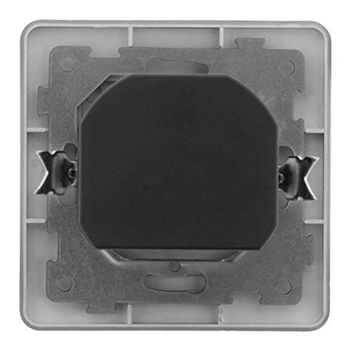 Zenitech Prise 2P+T 16A Port USB 2,4A Titanium pour Smartphones, Tablettes - Plug Électrique Durable avec Charge Rapide