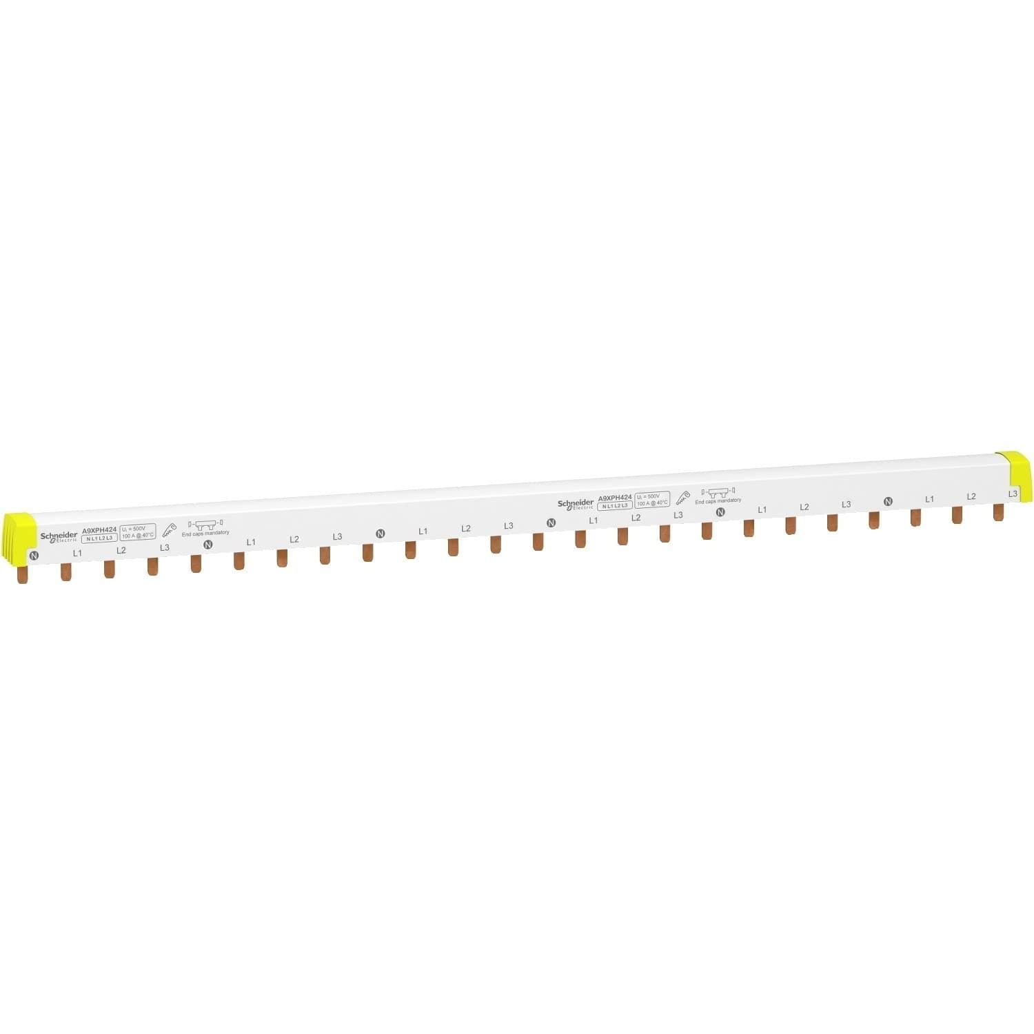 Schneider Electric - Acti9 iC60 - peigne à dents - 4P - 100A - 24 modules de 18mm