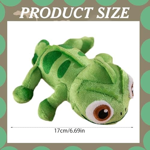 Peluche Lézard Magnétique Réaliste 17 cm, Cadeau Décoration Intérieure pour Anniversaire Noël, Jouet Doux Porté à l'Épau