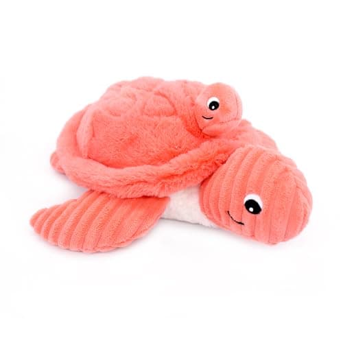 SES DÉGLINGOS PTIPOTOS SAUVENOU Tortue Maman/Bebe Bleu - Peluche Toute Douce - Idée Cadeau de Naissance - 29cm — Corail