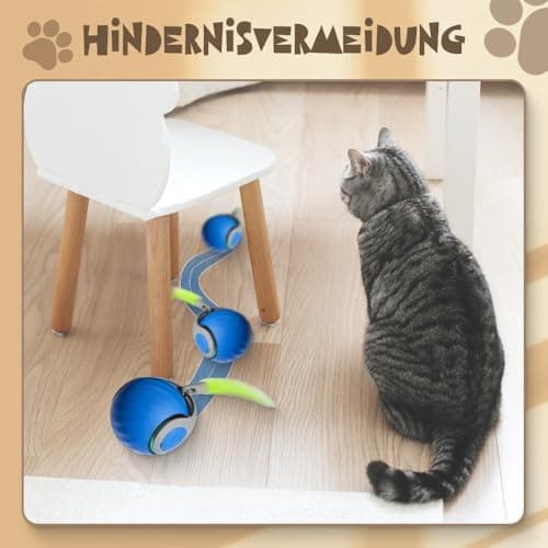 GMTEO Jouet Interactif pour Chats Bleu
