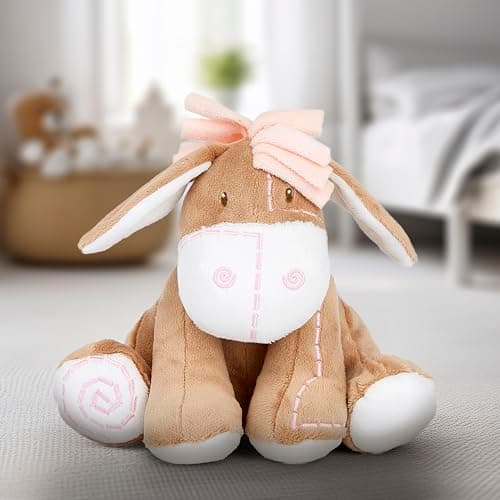 Âne en Peluche Adorable pour Bébé Fille Nouvelle-née - Offre Unique de Mousehouse Gifts