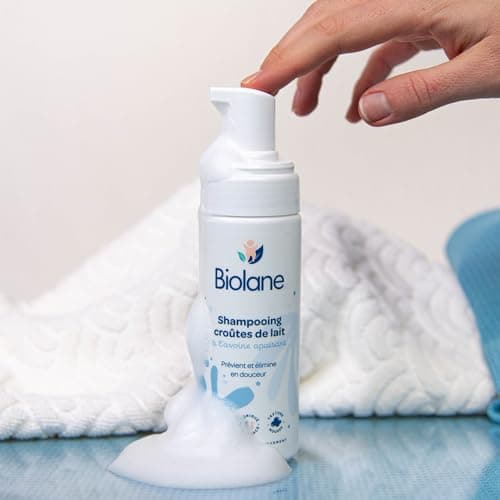 Biolane Shampoing Bébé Croûtes de Lait 98% Naturel Testé Dermatologiquement - Traitement Doux pour Bébés 150ml