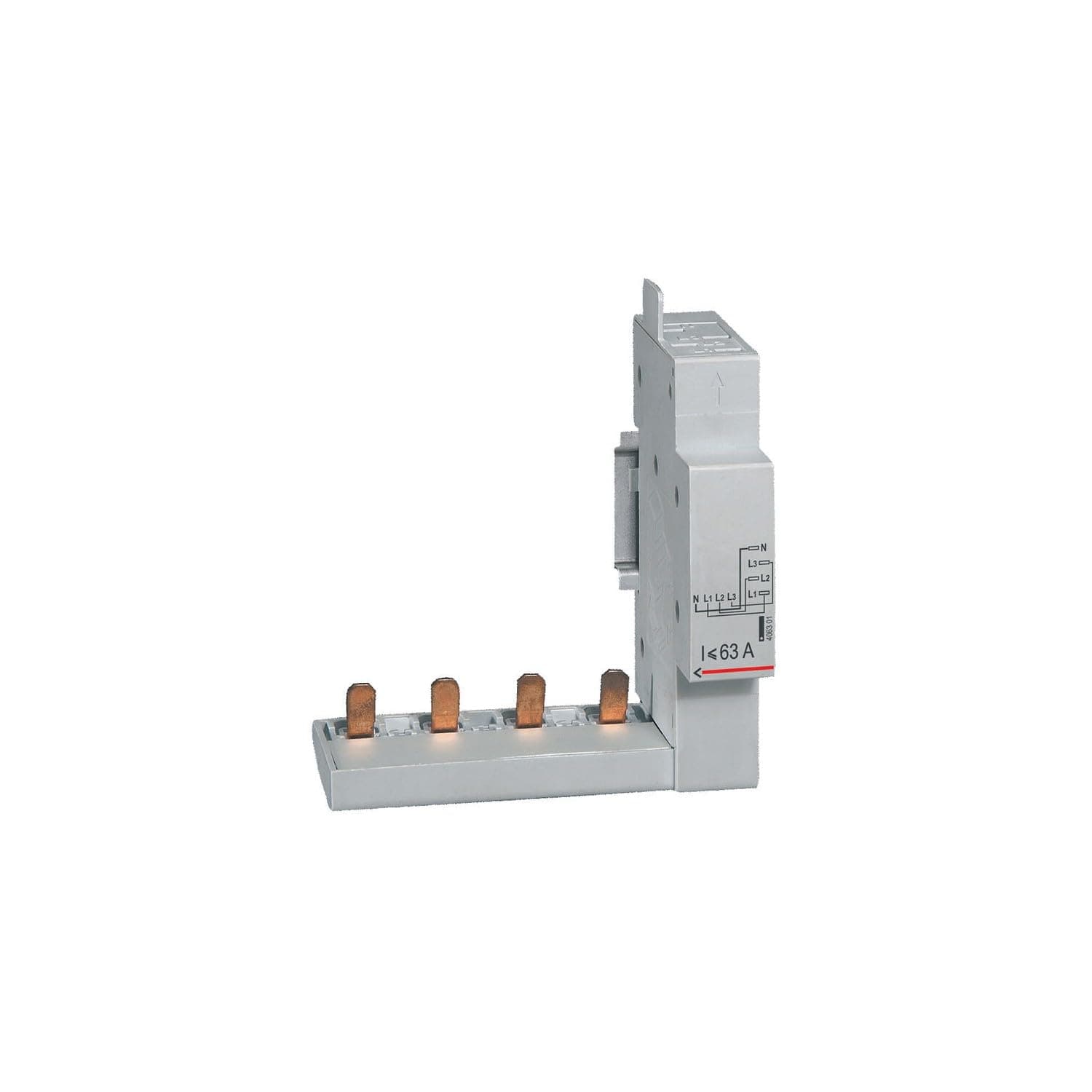Module de raccordement par peigne pour DX³, DX³-ID et DX³-IS - à borne automatique - 4P jusqu'à 63A - 1 module - connect