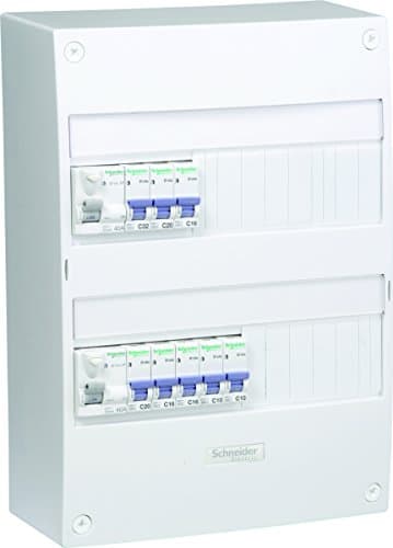 Zenitech SC5SHN03710067 Coffret électrique 2 rangées 2 inters. différentiels + 8 disjoncteurs pour maison