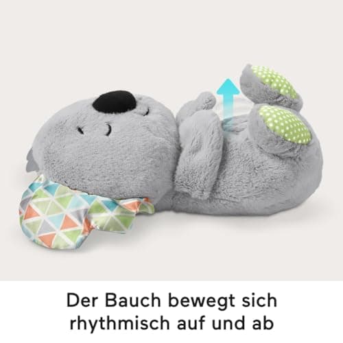 Lumière de Sommeil Pour Enfants, Peluche avec Respiration et Luminosité Apaisante, Cadeau de Nuit Éducatif pour Fille et