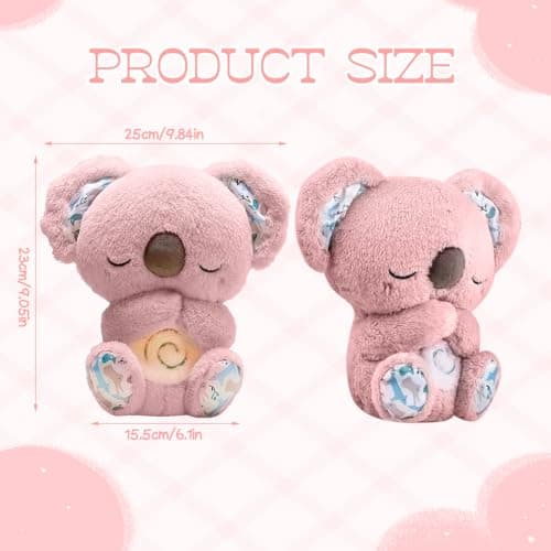 Peluche Loutre Qui Respire KUWUNG pour bébé Sommeil avec Musique et Lumière