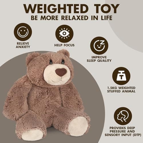 Joyreal Peluche Iesté 1.5 kg, Soulagement de l'anxiété pour adultes, Jouets sensoriels pour l'autisme